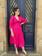 Charger l'image dans la galerie, Robe Sandra fuchsia