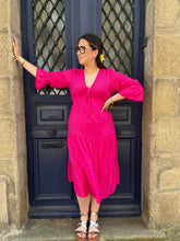 Charger l'image dans la galerie, Robe Sandra fuchsia