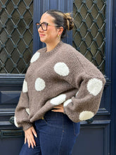 Charger l'image dans la galerie, Pull polka taupe