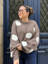 Charger l'image dans la galerie, Pull polka taupe