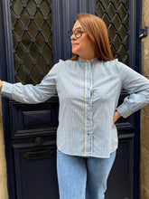 Charger l'image dans la galerie, Blouse Cynthia bleue