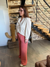 Charger l'image dans la galerie, Pantalon fluide vieux rose Nora