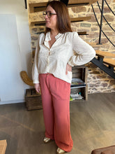 Charger l'image dans la galerie, Pantalon fluide vieux rose Nora