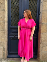 Charger l'image dans la galerie, Robe Giulia fuchsia