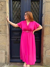 Charger l'image dans la galerie, Robe Giulia fuchsia