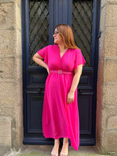 Charger l'image dans la galerie, Robe Giulia fuchsia