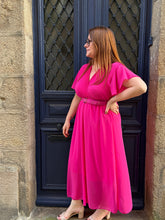 Charger l'image dans la galerie, Robe Giulia fuchsia