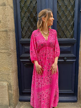 Charger l'image dans la galerie, Robe Bertille Fuchsia