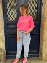 Charger l'image dans la galerie, T-shirt rose manches courtes Sun