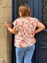 Charger l'image dans la galerie, Blouse manches courtes fleuri Curvy