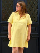 Charger l'image dans la galerie, Robe en jean jaune Rosalie