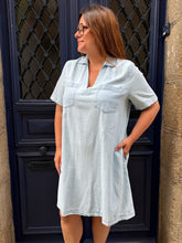 Charger l'image dans la galerie, Robe courte rosalie en jean Curvy
