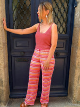 Charger l'image dans la galerie, Pantalon Crochet Ajouré Multicolore Cameron – Bohème Chic