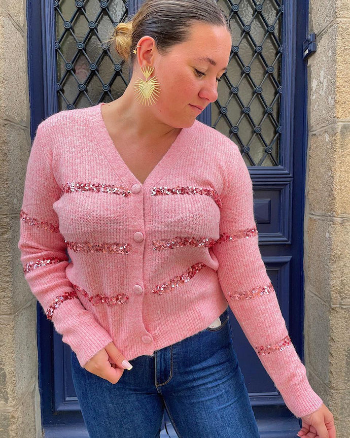 Gilet rose Rachel