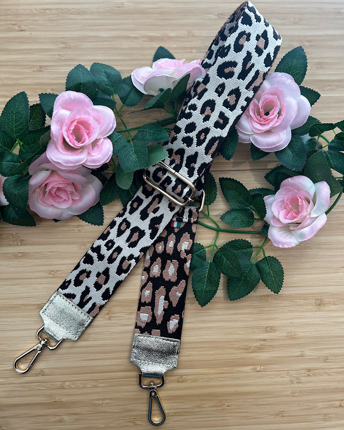 Bandoulière Leopard Beige