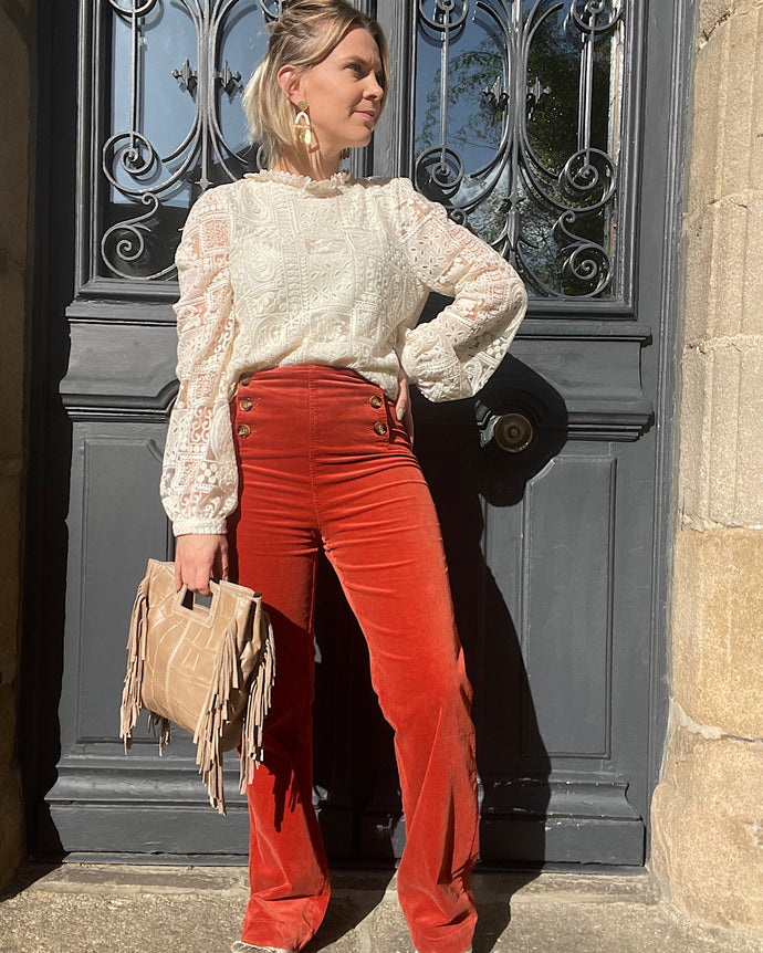 Pantalon velours Edith
