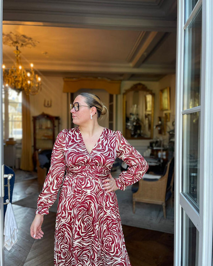 Robe bordeaux Margot