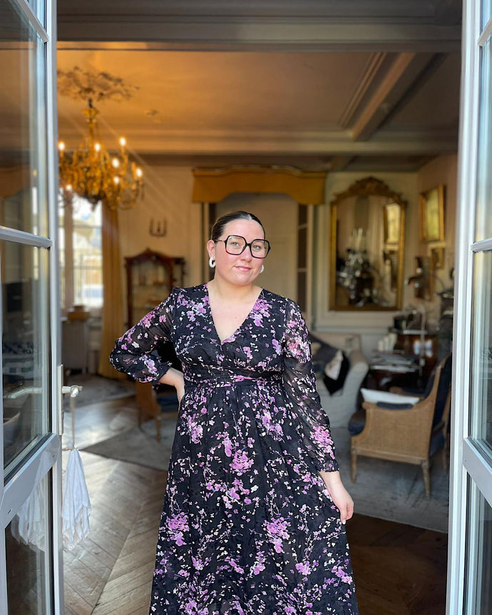 Robe rose Gaby longue