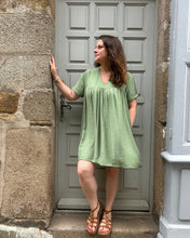 Charger l&#39;image dans la galerie, Robe short Faustine Kaki
