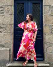 Charger l&#39;image dans la galerie, Robe longue Alizea fuschia
