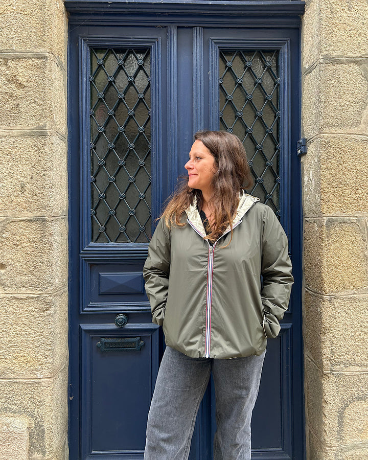 Imperméable court Kaki doré