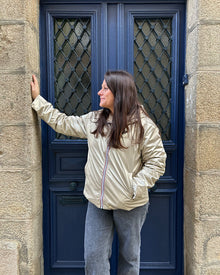 Impermeable court reversible doré FS