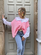 Charger l&#39;image dans la galerie, Gilet Véra rose clair
