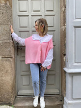Charger l&#39;image dans la galerie, Gilet Véra rose clair
