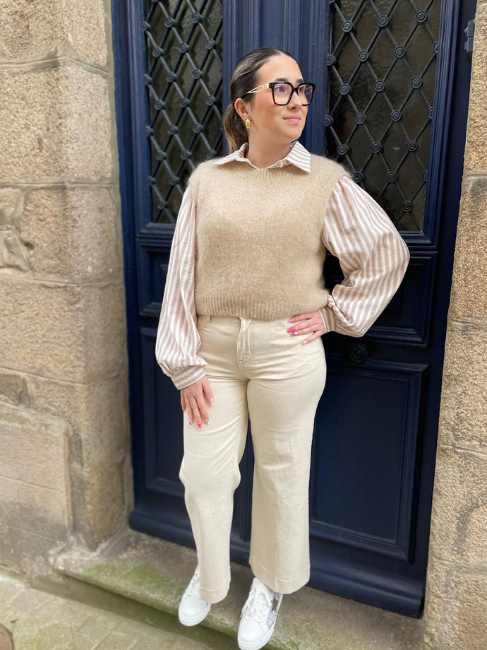 Pull Sybil beige