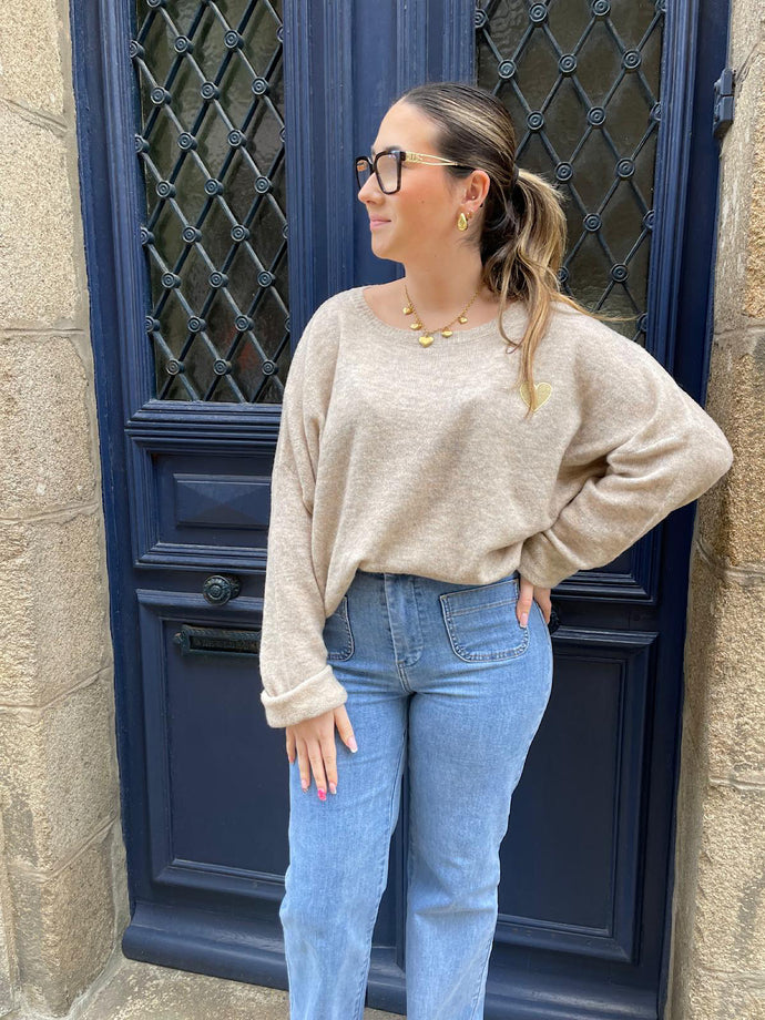 Pull augustin Taupe