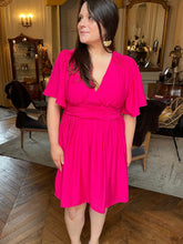 Charger l&#39;image dans la galerie, Robe Loara Fuchsia
