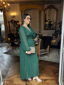 Robe Alix vert sapin