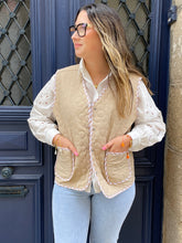 Charger l&#39;image dans la galerie, Veste sans manches Mahalia beige
