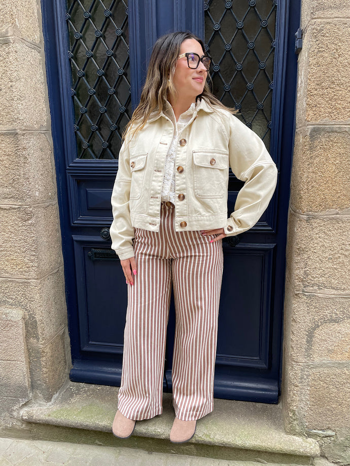 Veste beige Leonille