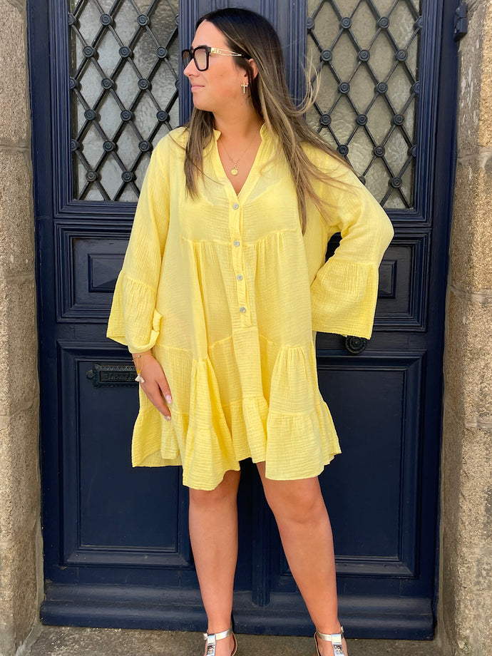 Robe irina jaune