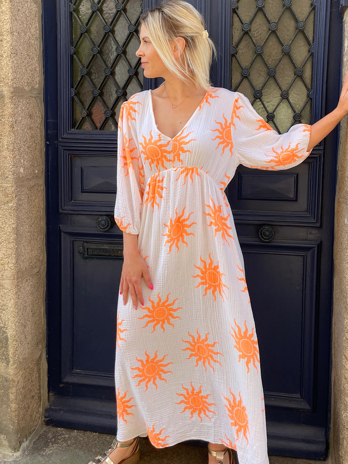 Robe Soana soleil orange