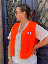 Charger l&#39;image dans la galerie, Veste sans manches orange Allia
