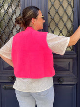 Charger l&#39;image dans la galerie, Veste sans manche polaire rose Allia
