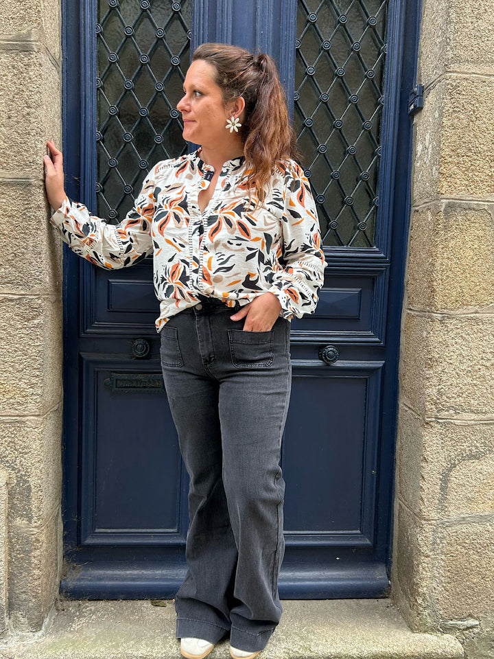 Jean Elena gris délavée