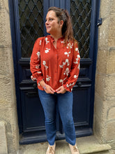 Charger l&#39;image dans la galerie, Blouse Pearl Rouille
