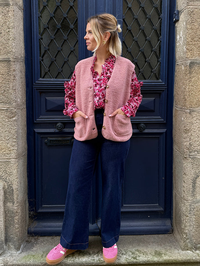 Veste Isla rose