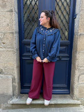 Charger l&#39;image dans la galerie, Blouse Daisy bleue
