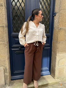 Pantalon Tan chocolat