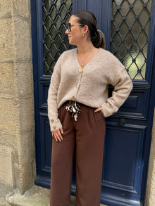 Pantalon Tan chocolat