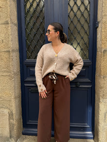Pantalon Tan chocolat