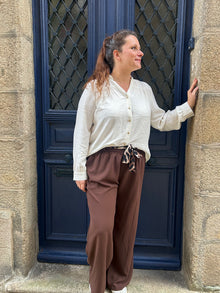 Pantalon Tan chocolat