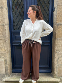 Pantalon Tan chocolat