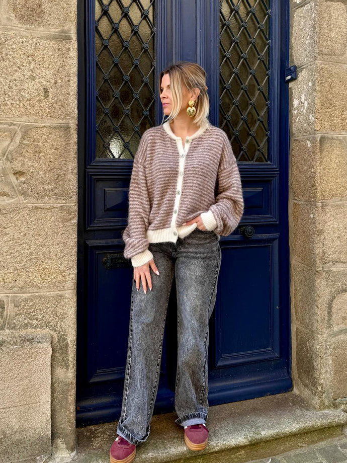 Gilet Siloé taupe