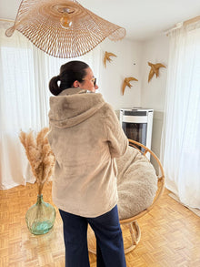Parka bronze irisé