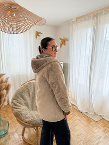 Parka bronze irisé